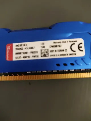 Módulo Memoria RAM 4GB HyperX Fury Azul