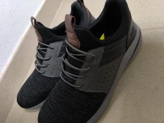 Zapatillas Skechers Delson Hombre Negro/Gris