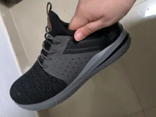 Zapatillas Skechers Delson Hombre Negro/Gris