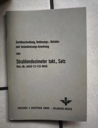 Dosimetri radiazioni FH-390 Frieseke