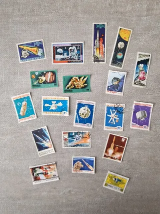 Lotto francobolli vintage spazio