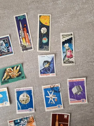 Lotto francobolli vintage spazio