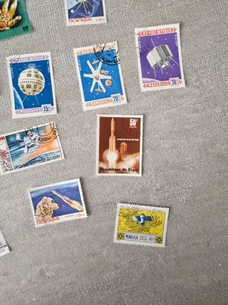 Lotto francobolli vintage spazio