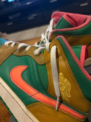 Nike Air Jordan 1 Mid SE Marrón Verde