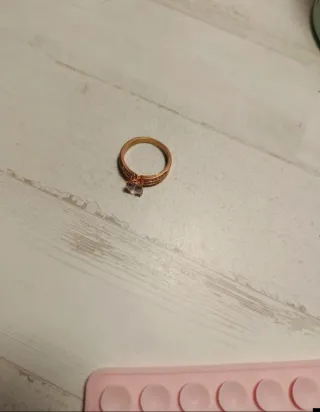 Anillo de diamantes oro blanco y oro rosa