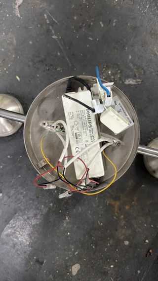 Lámpara de techo cristal y aluminio