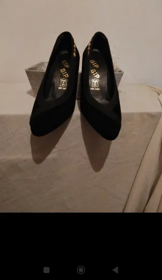 Zapatos Bip Bip Negros Tacón