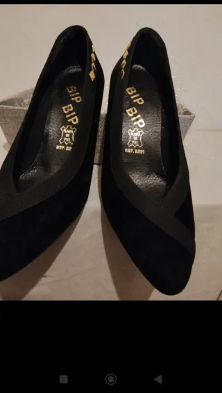 Zapatos Bip Bip Negros Tacón