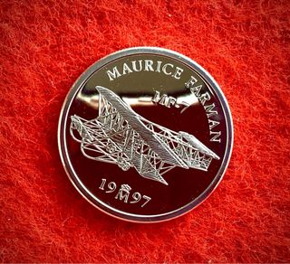 1€ PLATA 1997. MAURICE FARMAN. CERTIFICADA