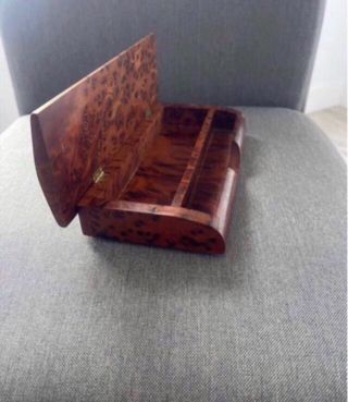 Plumier de madera con tapa