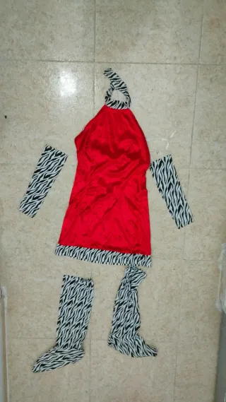 Disfraz Animal Print Rojo Talla Única