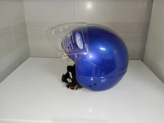 Cascos de Moto Nuevos (Blancos y Azules)