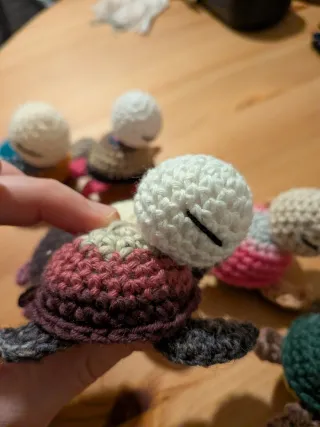 Set 6 Tartarughe Amigurumi Uncinetto
