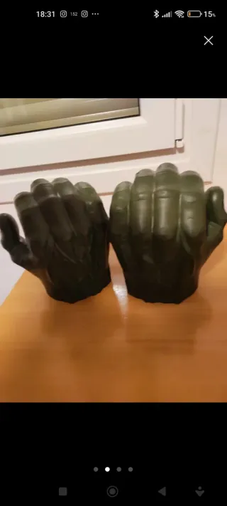 Puños Hulk Disfraz Carnaval