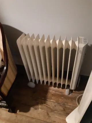 Radiador eléctrico blanco, SOLO HASTA EL DOMINGO