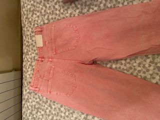 Pantalón vaquero Mango rosa Talla M
