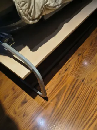 Cama abatible lateral madera y metal