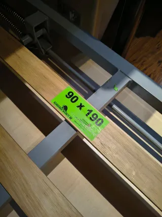 Cama abatible lateral madera y metal