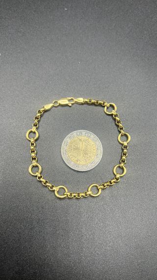 Pulsera de oro 18k eslabones
