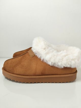 Pantofole GAVI scamosciate effetto pelliccia