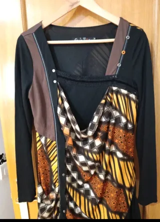 Vestido C'fait pour vous manga larga