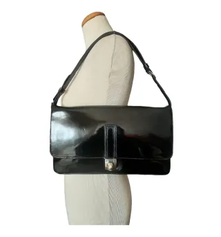 Bolso Loewe Piel Charol Vintage Años 70