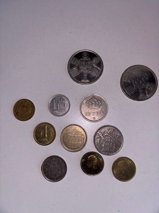 Lote de monedas antiguas de Pesetas