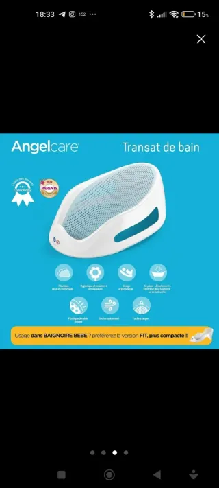 Silla de bañera para bebé