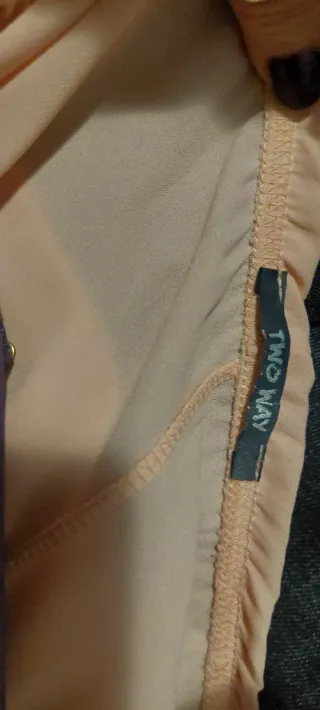 Blusa rosa escote Bardot