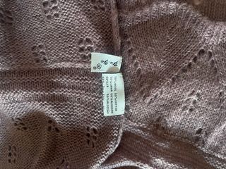 Bufanda calada morada