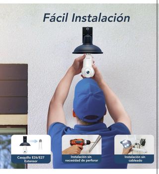 Cámara GNCC Bombilla WiFi PTZ 2K Exterior