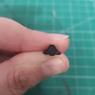 Cuentas con forma de flor de acrílico 10x4mm