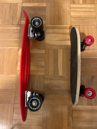 Monopatín mini skateboard rojo