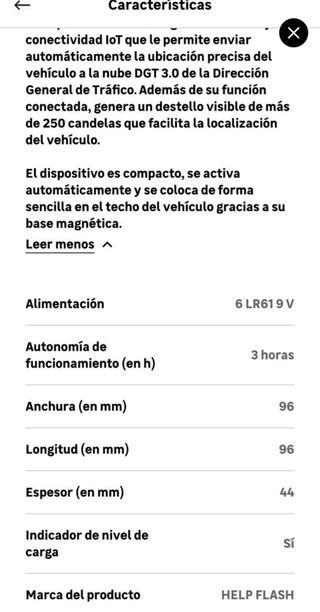 Baliza v16 homologada DGT geolocalizada Help Flash