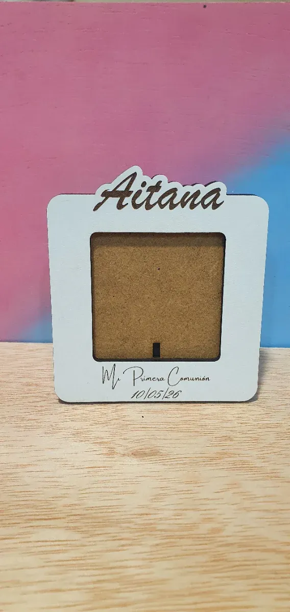 Marco Foto Comunión Personalizado Madera