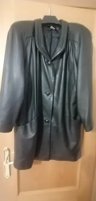 Chaquetón de cuero mujer