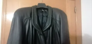 Chaquetón de cuero mujer