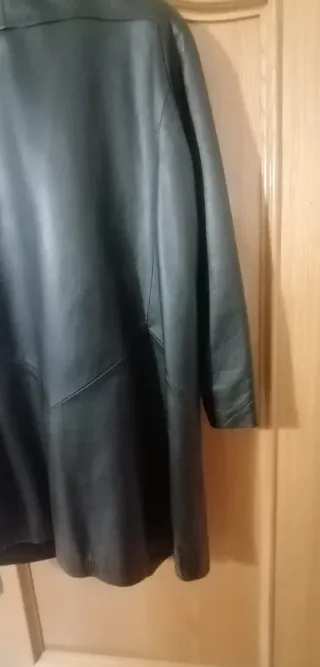 Chaquetón de cuero mujer