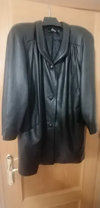 Chaquetón de cuero mujer