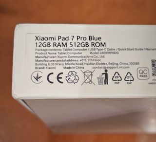 Xiaomi Pad 7 Pro 12+512GB Azul +Cargador de Regalo