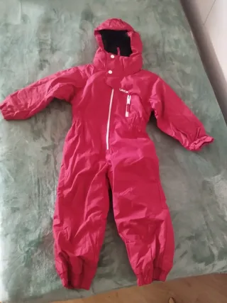 Mono de nieve infantil rojo Talla 4 añ
