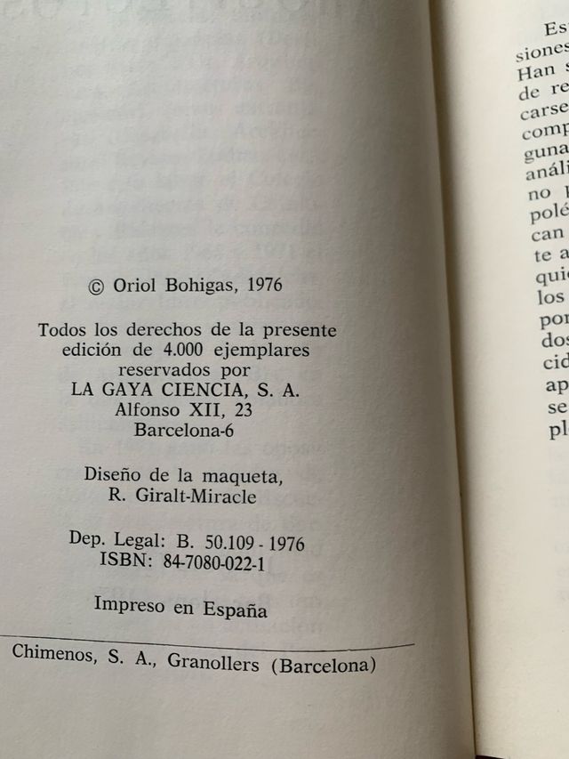 ONCE ARQUITECTOS. ORIOL BOHIGAS. LA GAYA CIENCIA,