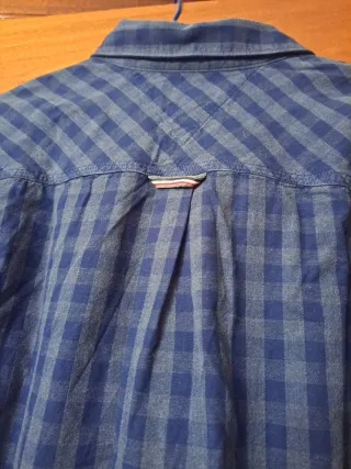 Camisa Tommy Hilfiger cuadros azul Talla XL
