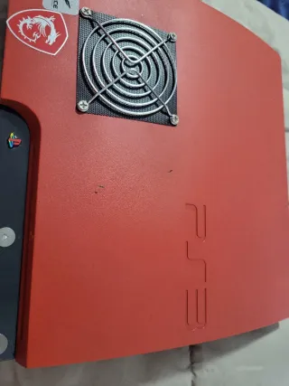 Carcasa PS3 CECH 2004A Negra y Roja