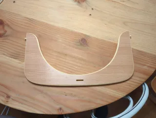 Trona bebé de madera con hamaca