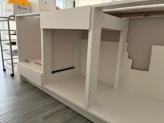 Cocina 3 módulos, campan teka integrada en armario