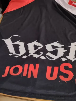 Camiseta DH/Enduro BEST Negra Roja Blanca