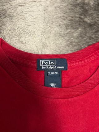 Polo Ralph Lauren Camiseta Roja Niño