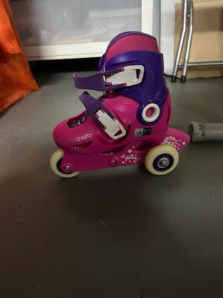 Patines Oxelo niña Talla 26-28 Rosa/Morado