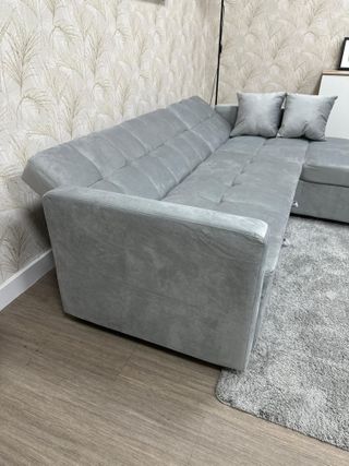 Sofá Cama Chaise Longue Negro